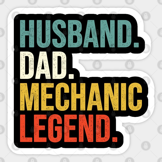 Husband Dad Mechanic Legend Sticker by EasyTeezy